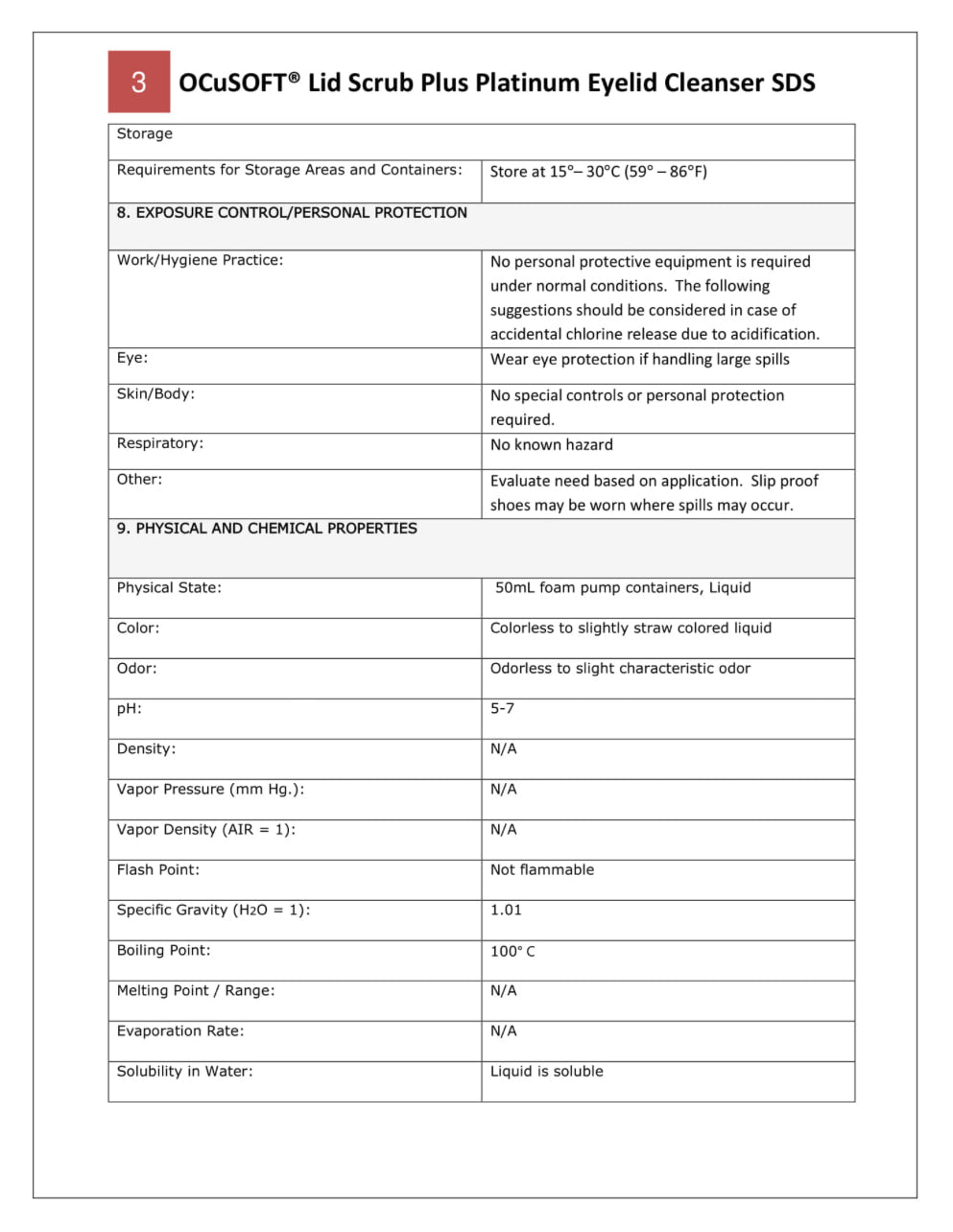 Ocusoft Lid Scrub Plus Platinum Foam 50 Ml